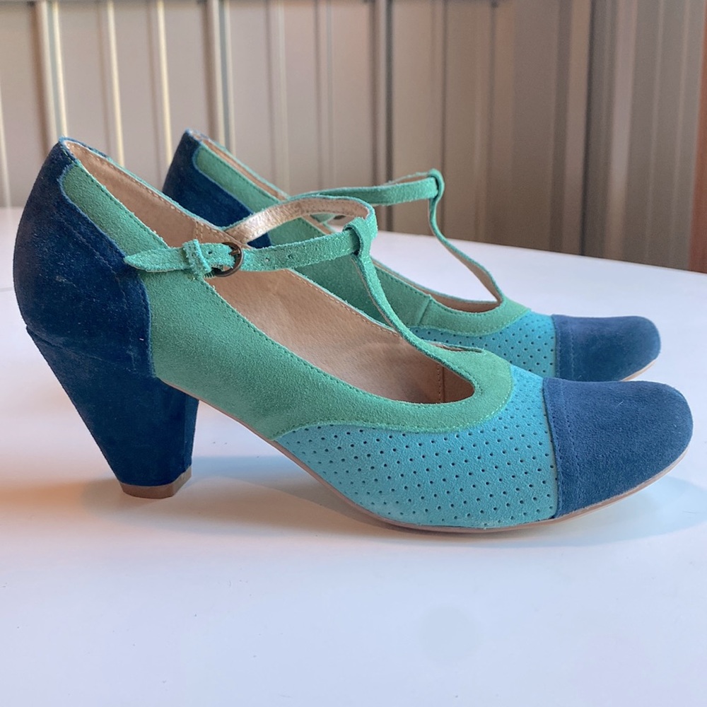 Chelsea Crew Malibu Retro T-strap 40s heel👗 - Picture 6 of 12